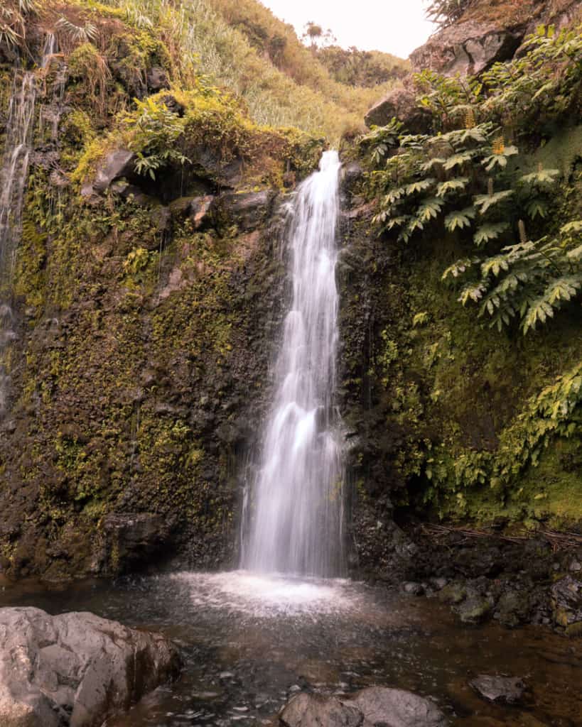 salty da farinha waterfall Sao Miguel Azores best photography spots