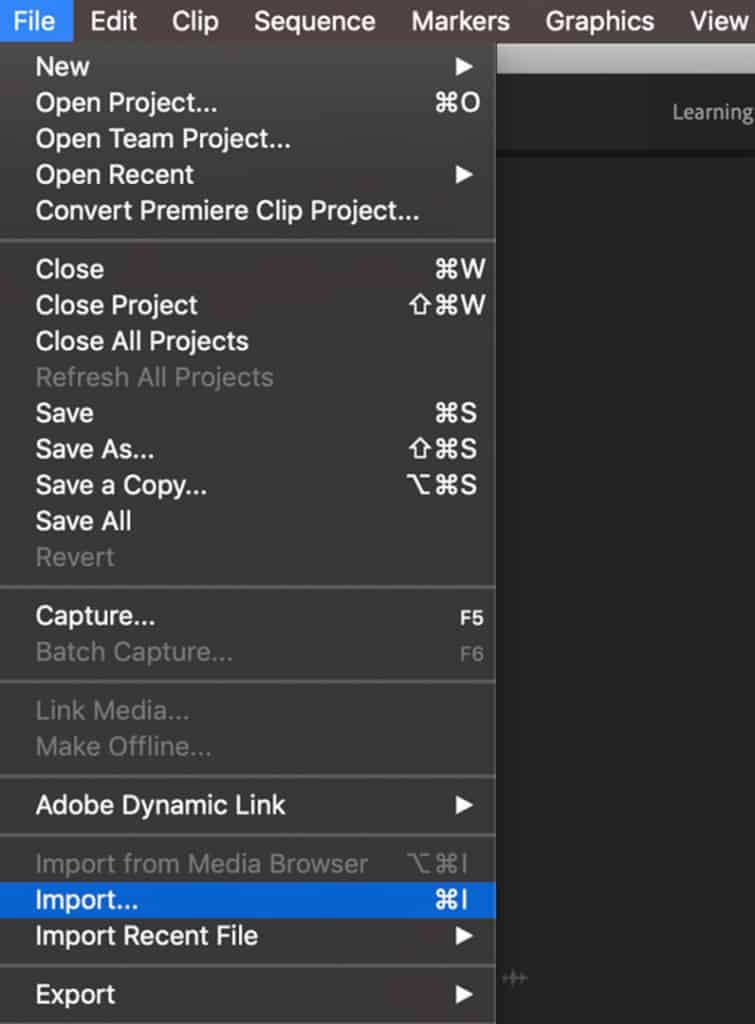 how-to-edit-timelapse-video-adobe-premiere-importing