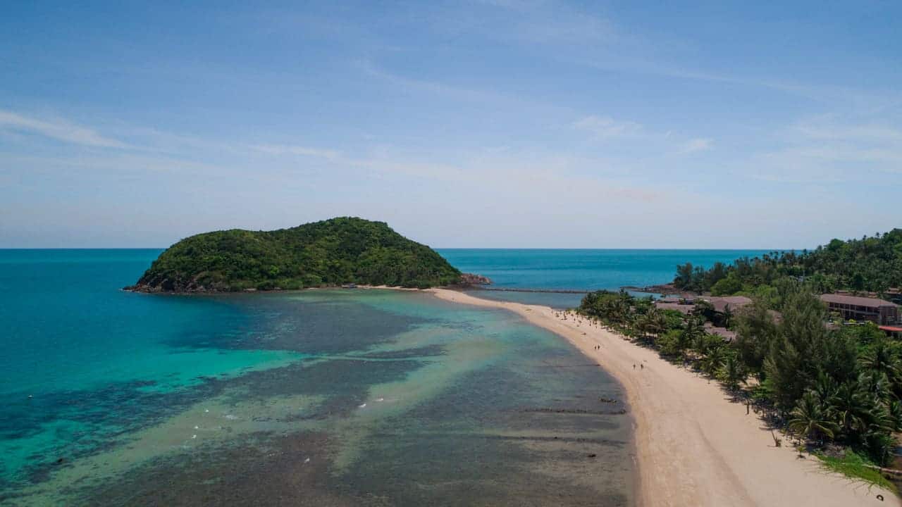 Haad-Mae-beach-koh-phangan-drone-