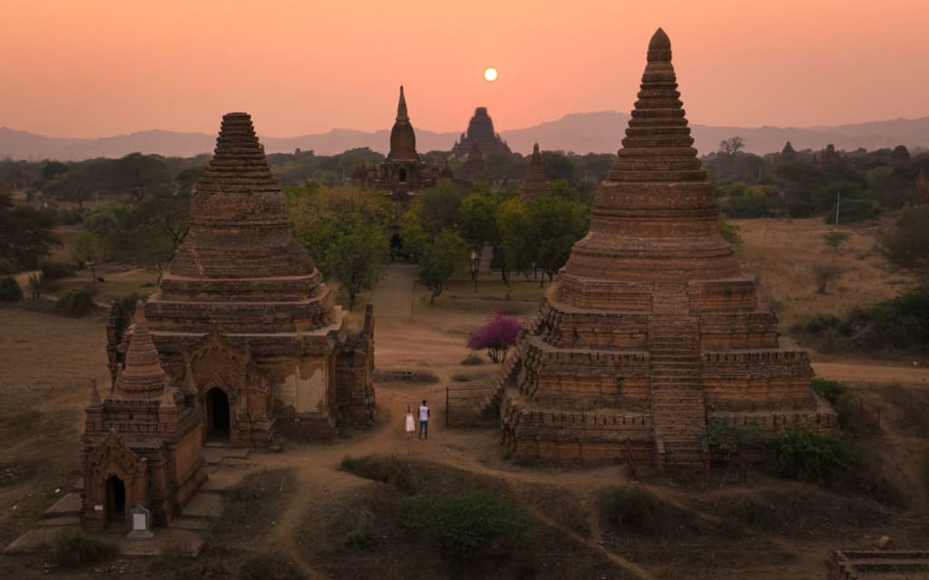 bagan-temple-pagoda-sunset-drone