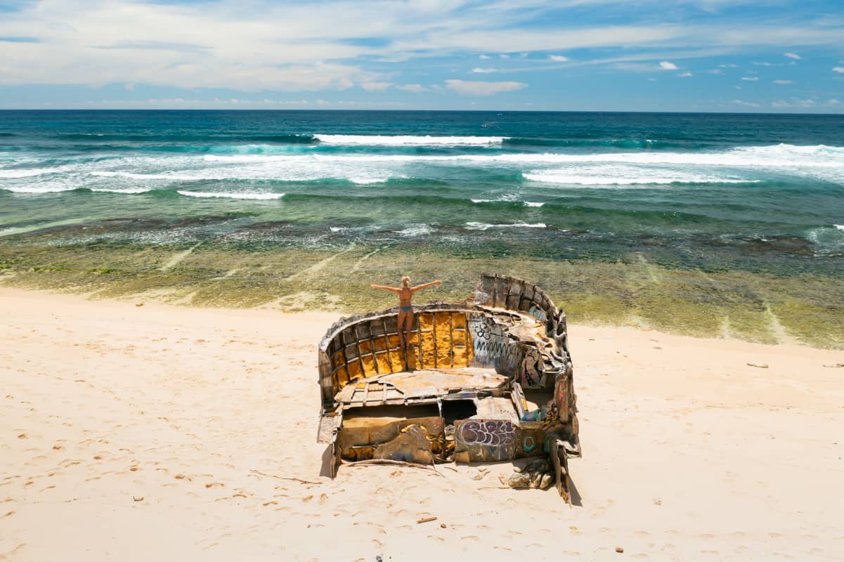nunggalan-beach-shipwreck-drone