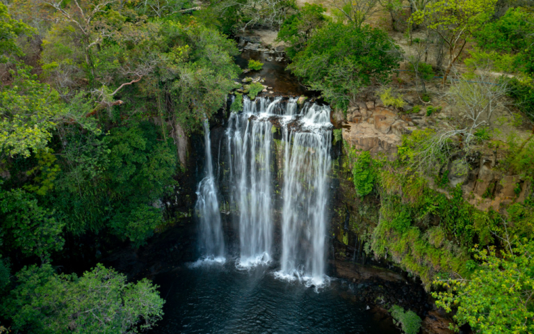 Beautiful LLANOS DE CORTES Waterfall in Costa Rica