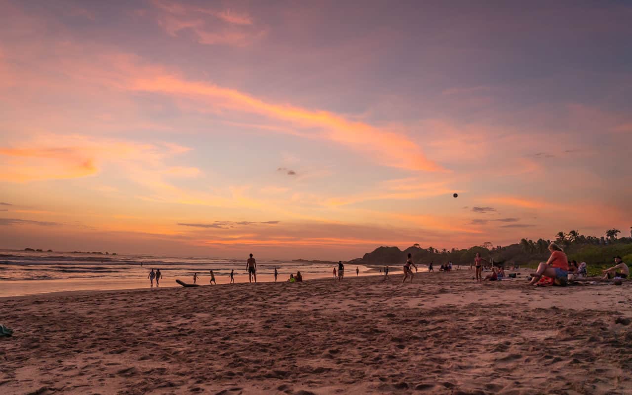sunset-colors-nosara-beach