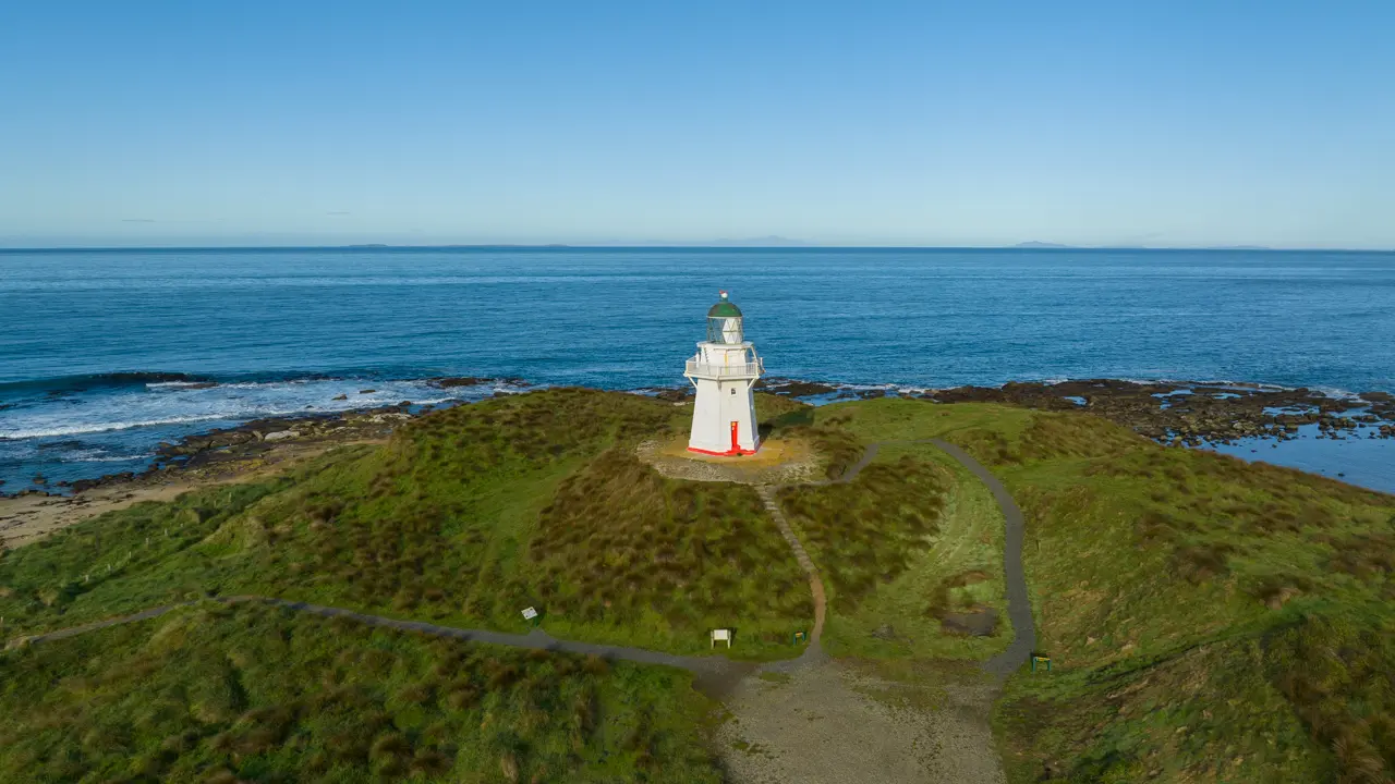 Waipapa-Point-lighthouse-drone