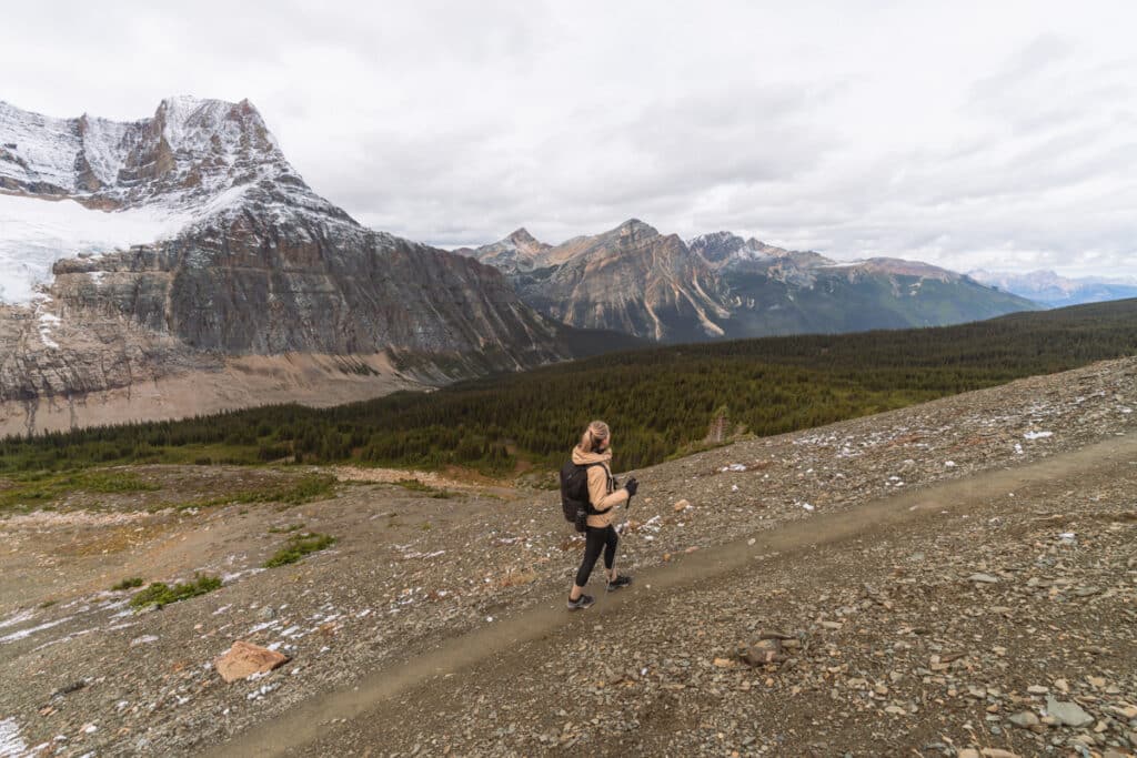 Mount-Edith-Cavell-hike-scree-slope